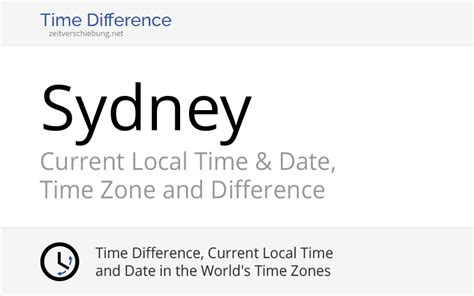 what time in sidney|Current Local Time in City of Sydney, New South .